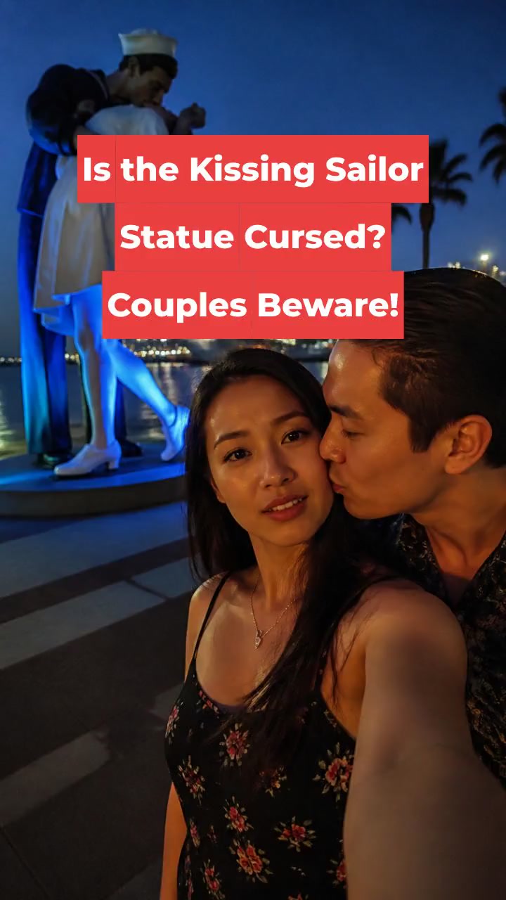 Is the Kissing Sailor Statue Cursed? Couples Beware!