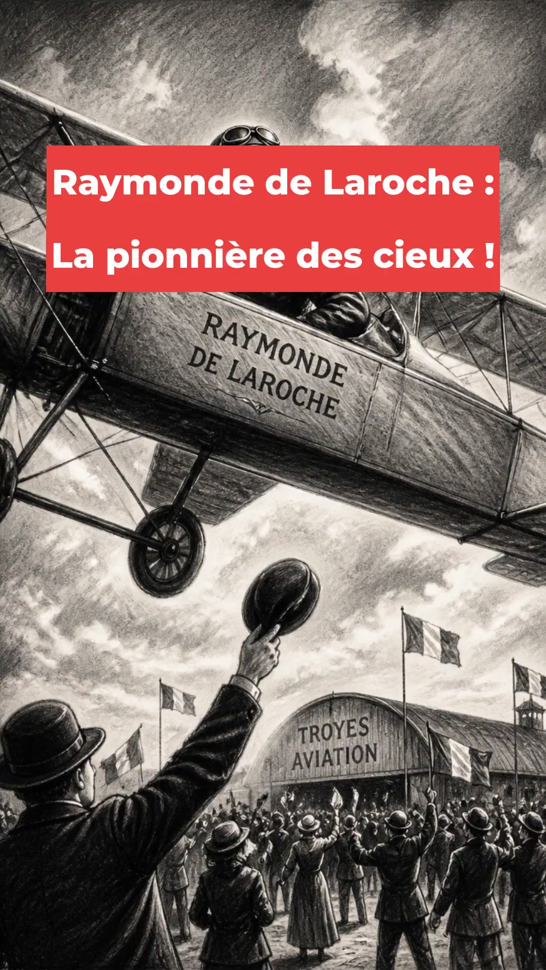 Raymonde de Laroche : La pionnière des cieux !