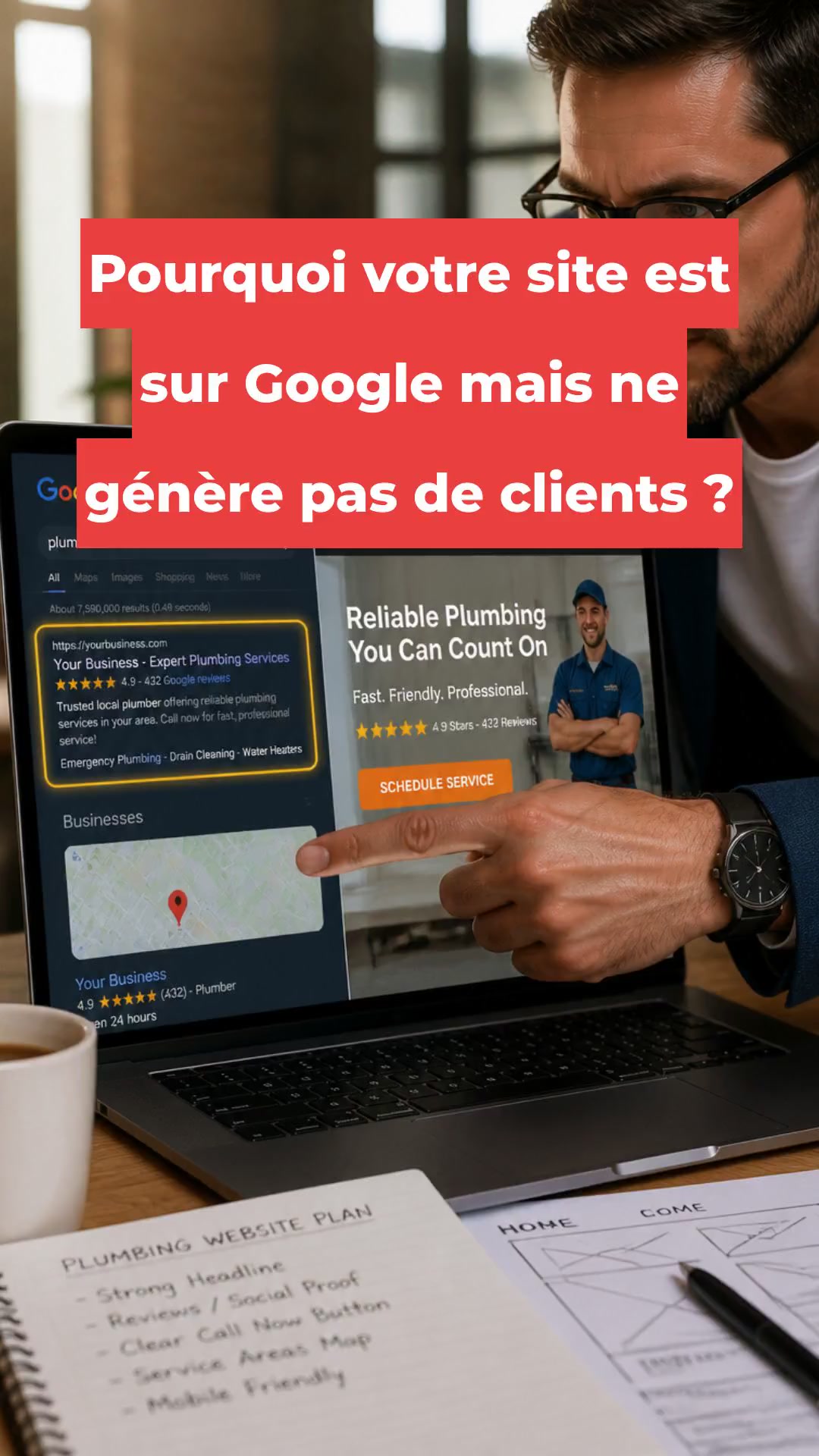 Pourquoi votre site est sur Google mais ne génère pas de clients ?