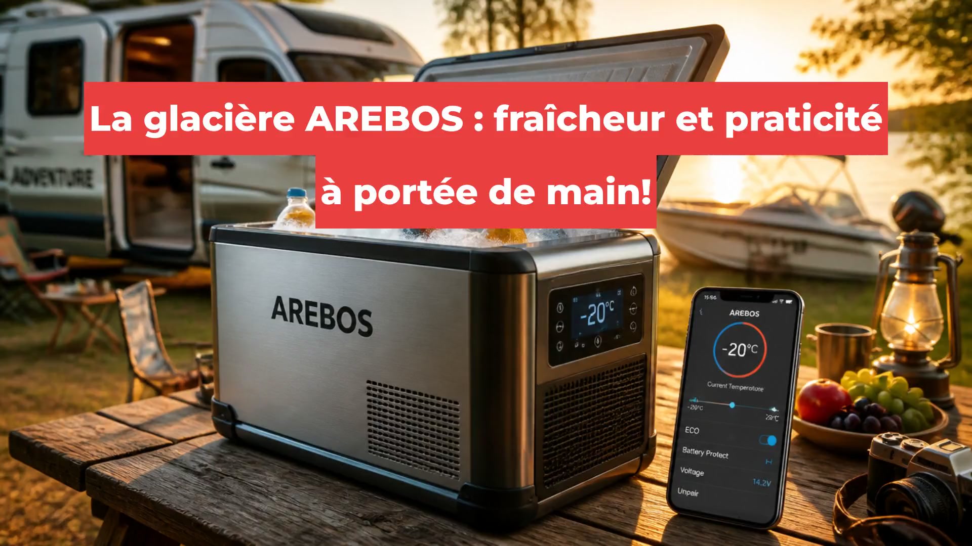 La glacière AREBOS : fraîcheur et praticité à portée de main!