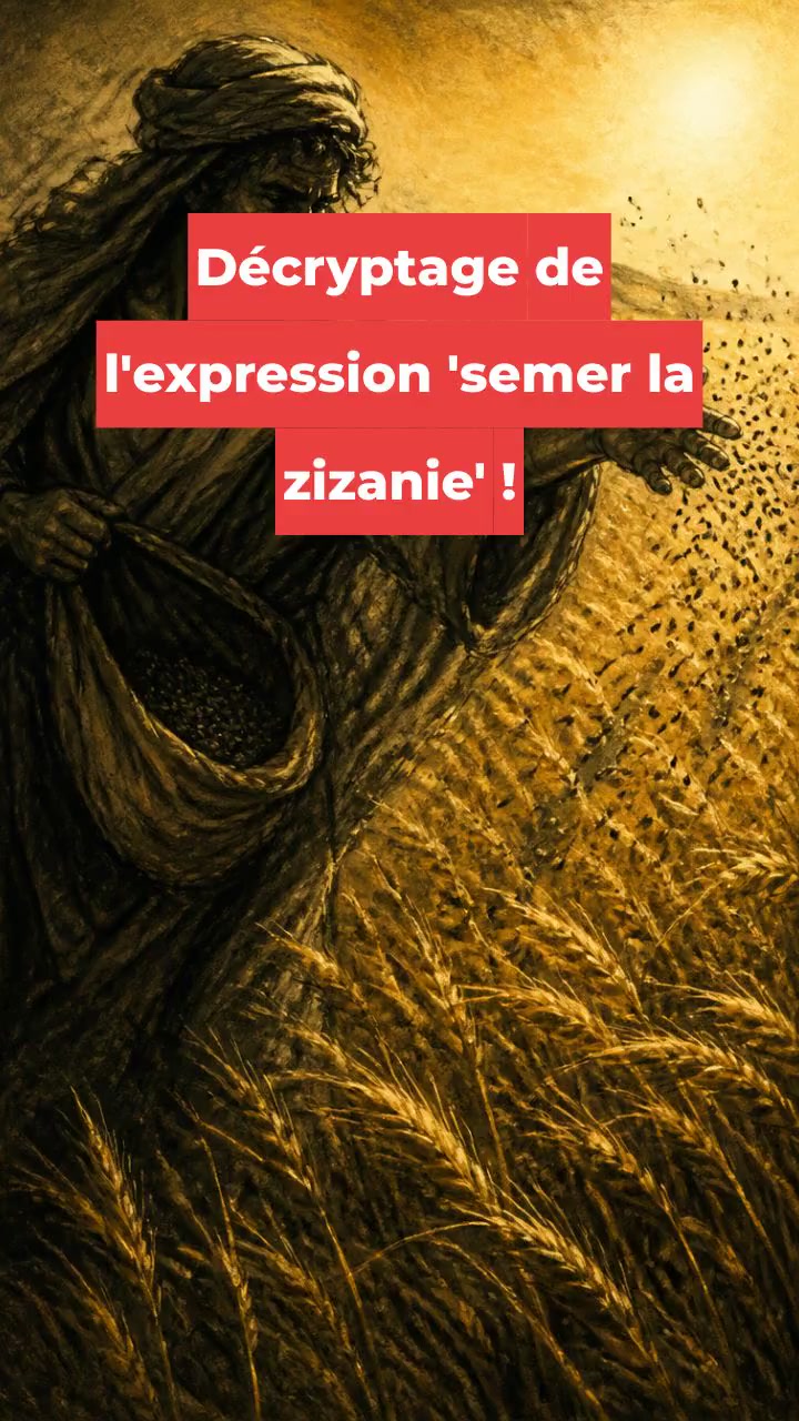 Décryptage de l'expression 'semer la zizanie' !