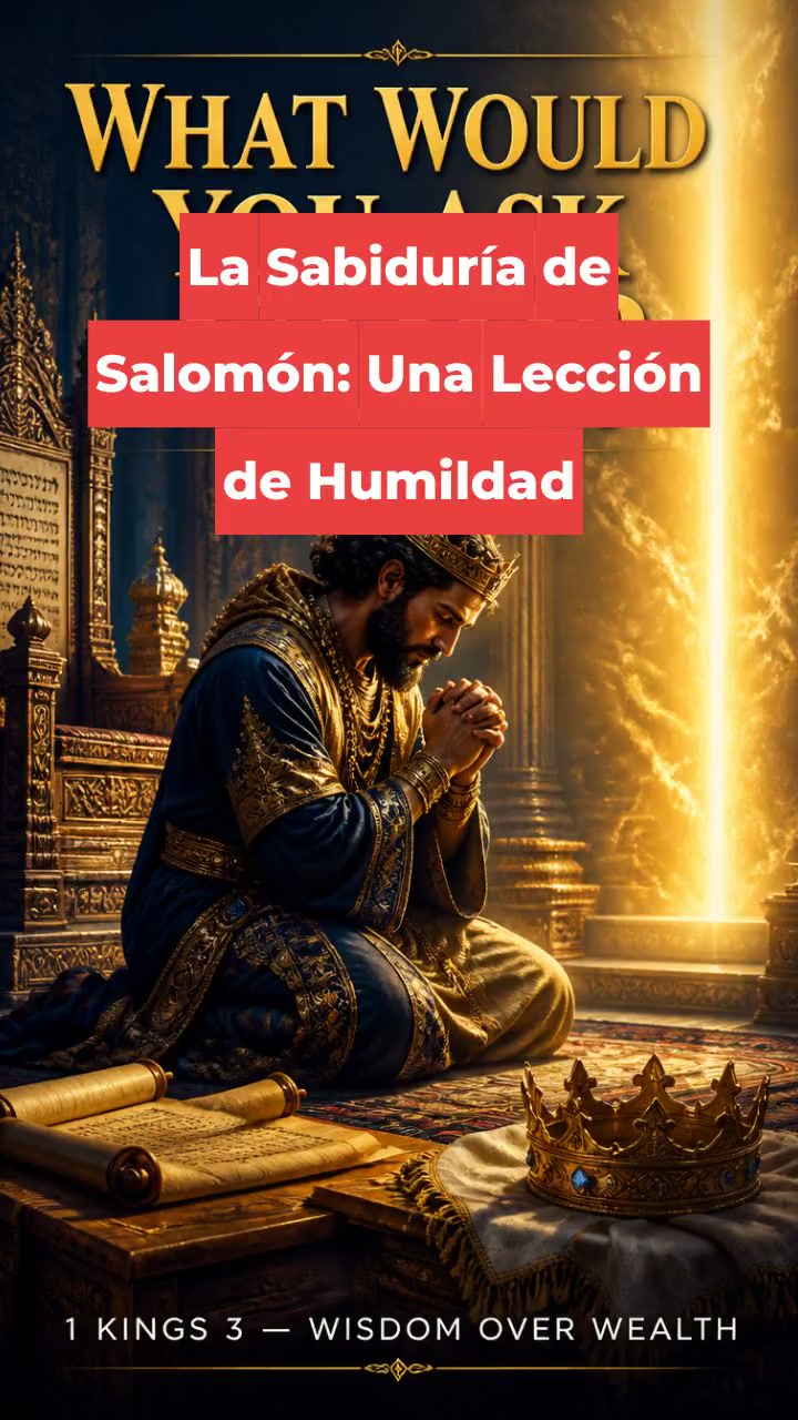 La Sabiduría de Salomón: Una Lección de Humildad