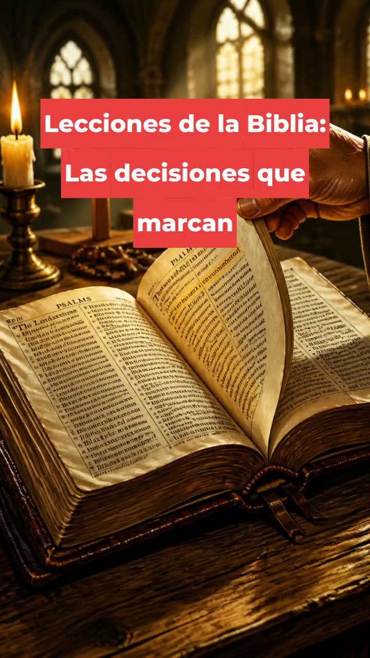 Lecciones de la Biblia: Las decisiones que marcan