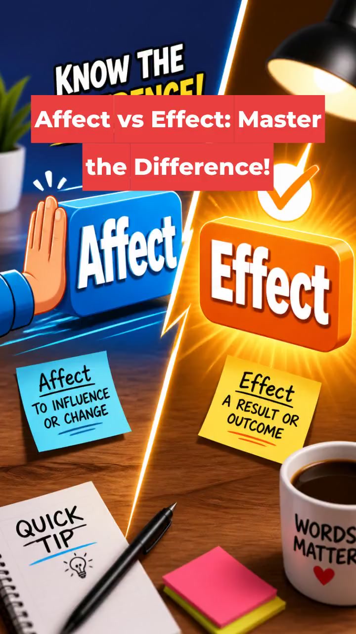 Affect vs Effect: Master the Difference!