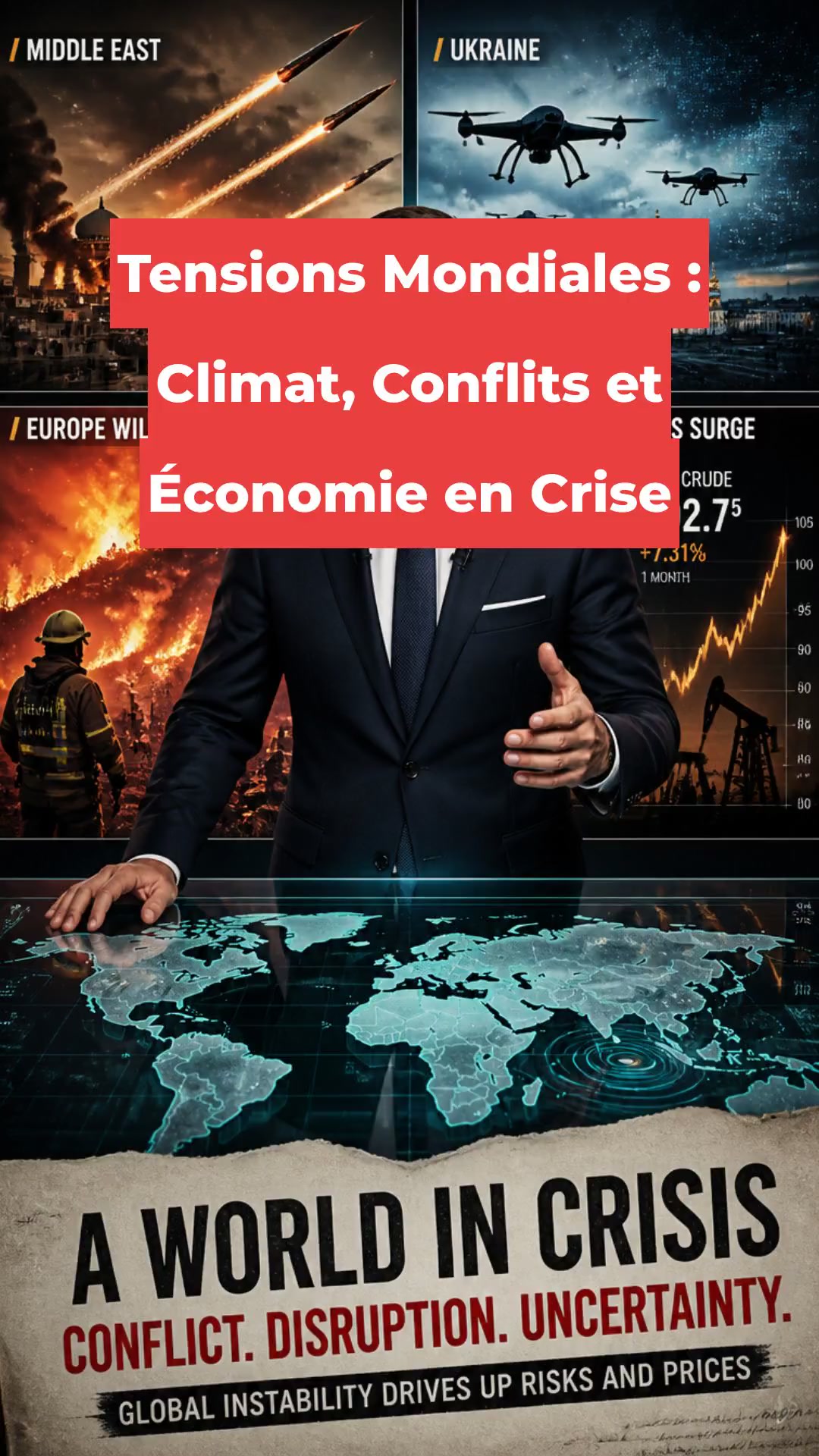 Tensions Mondiales : Climat, Conflits et Économie en Crise