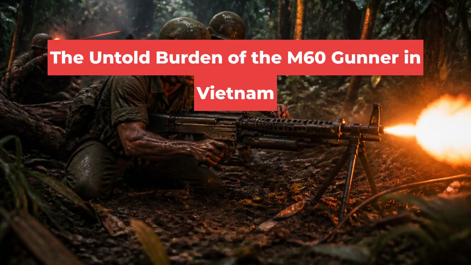 The Untold Burden of the M60 Gunner in Vietnam