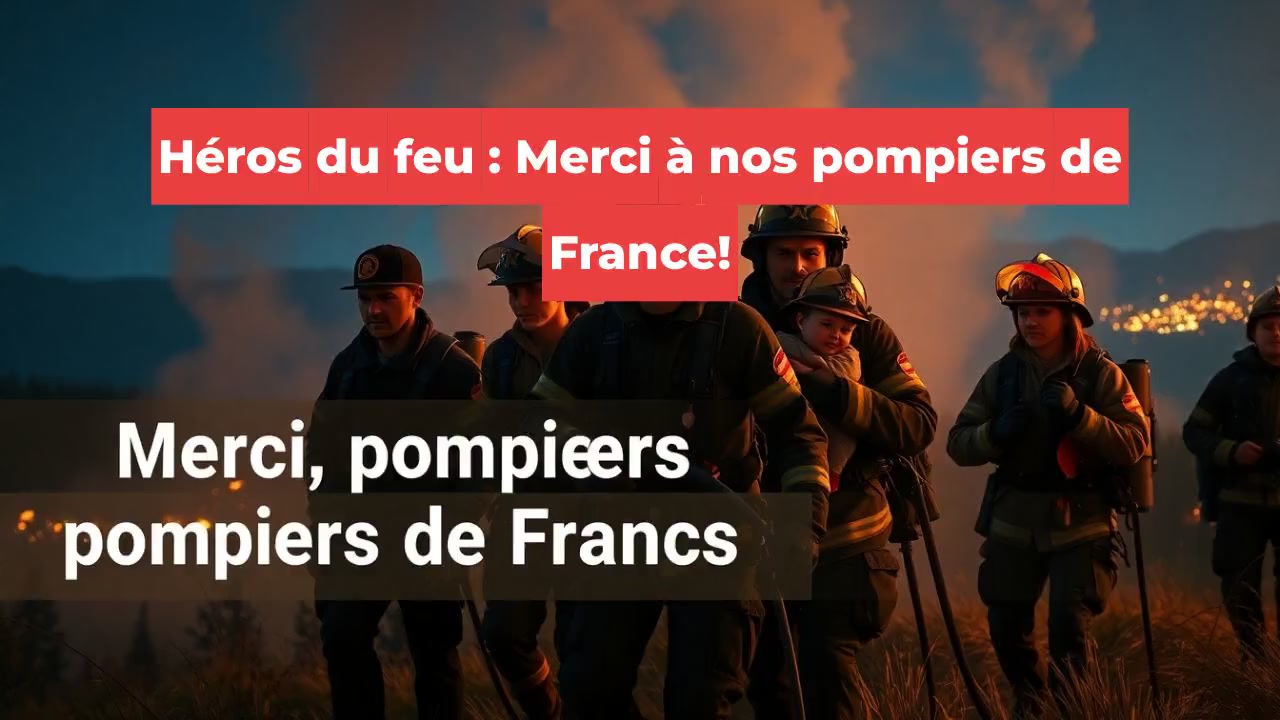 Héros du feu : Merci à nos pompiers de France!