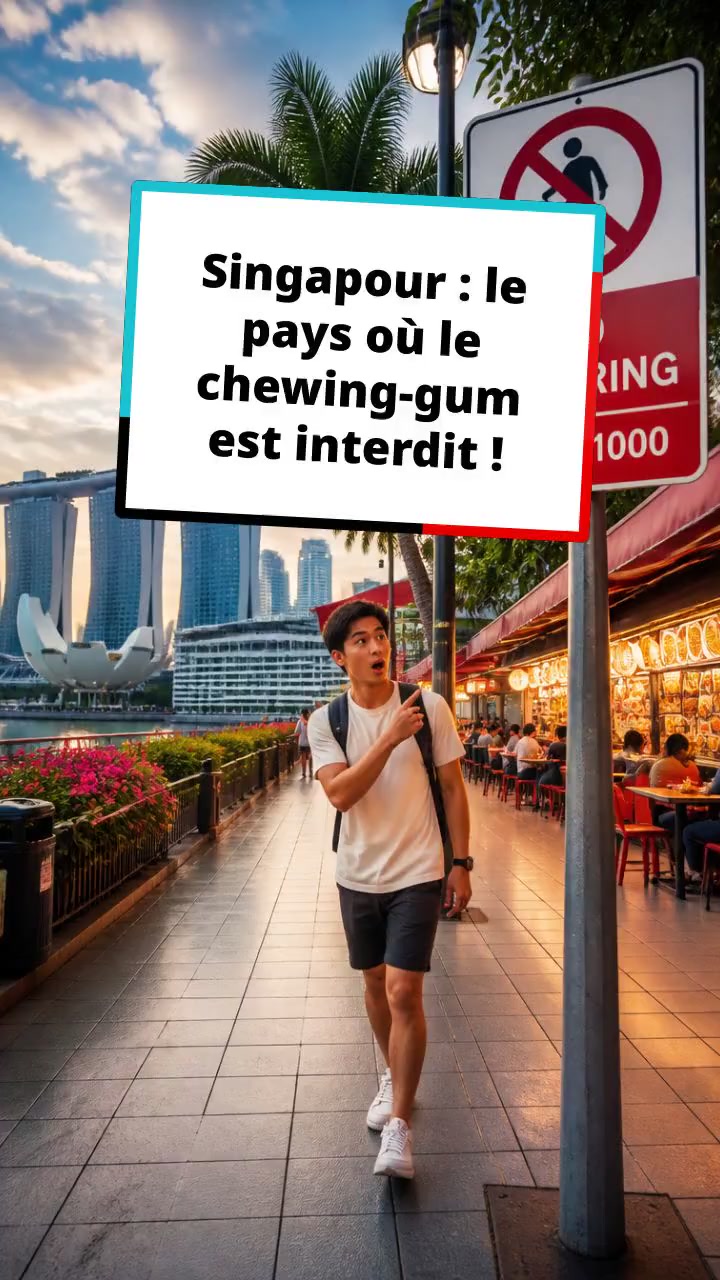 Singapour : le pays où le chewing-gum est interdit !