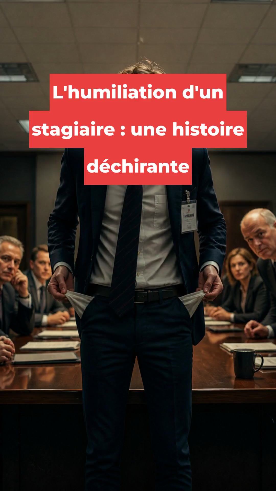 L'humiliation d'un stagiaire : une histoire déchirante