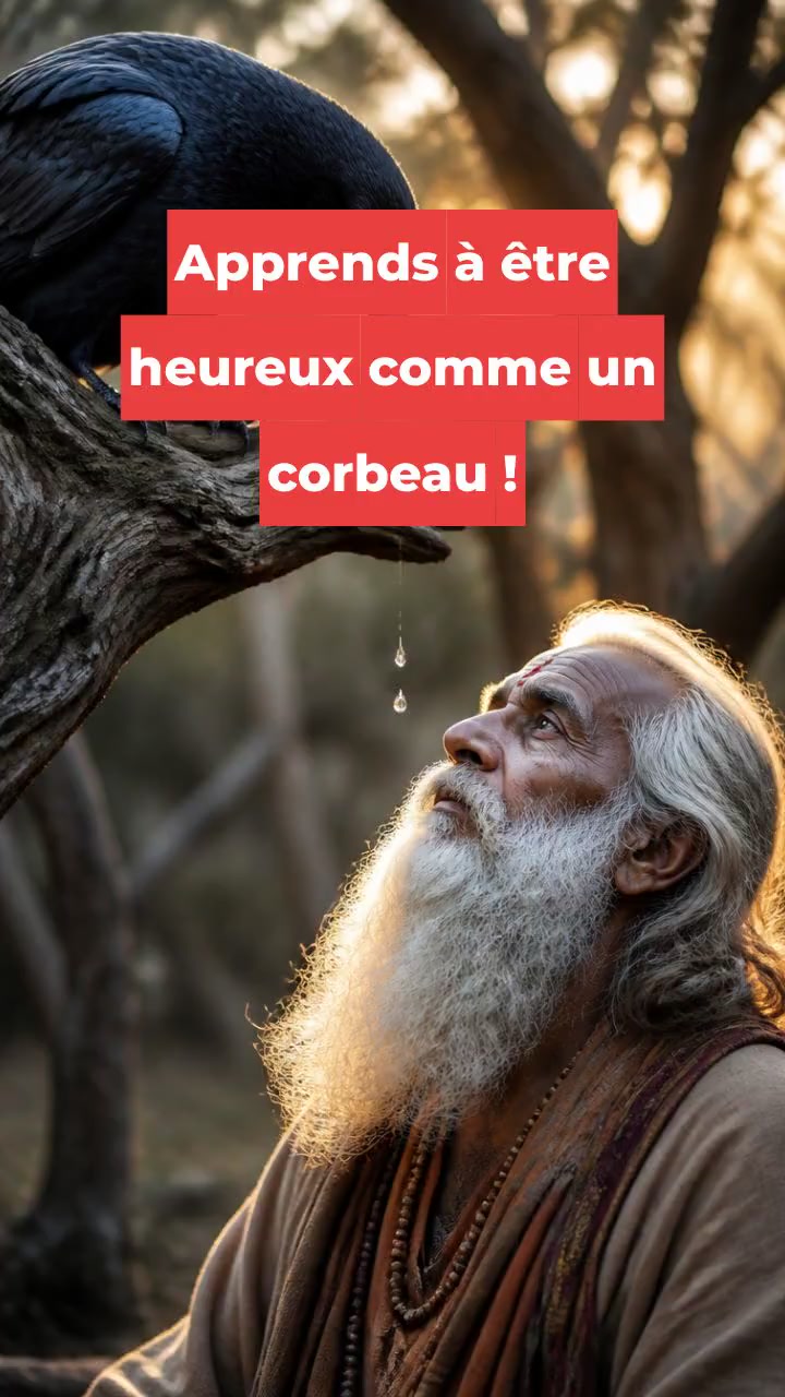 Apprends à être heureux comme un corbeau !