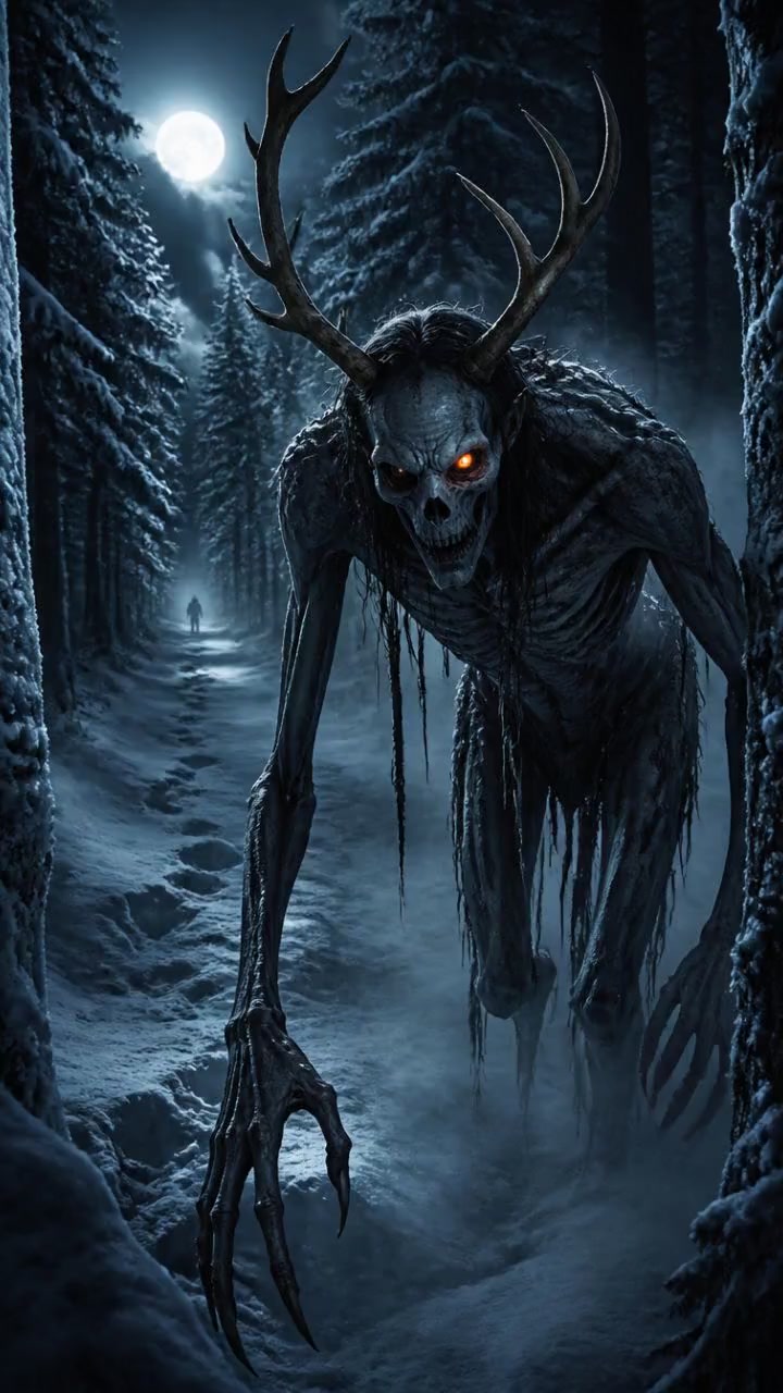 Você teria coragem de enfrentar o Wendigo na floresta?