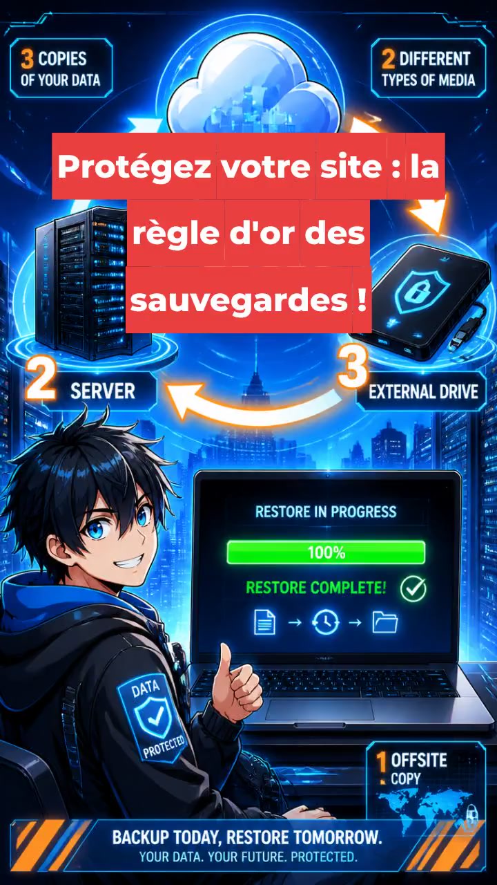 Protégez votre site : la règle d'or des sauvegardes !