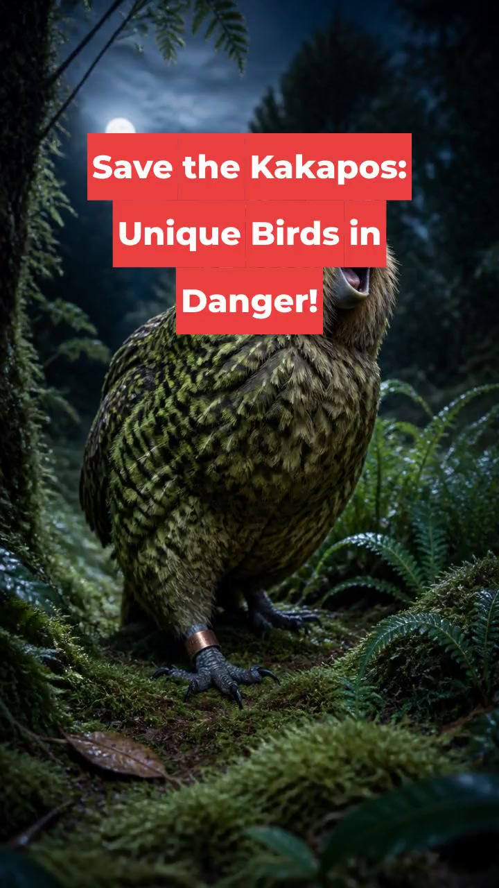 Save the Kakapos: Unique Birds in Danger!