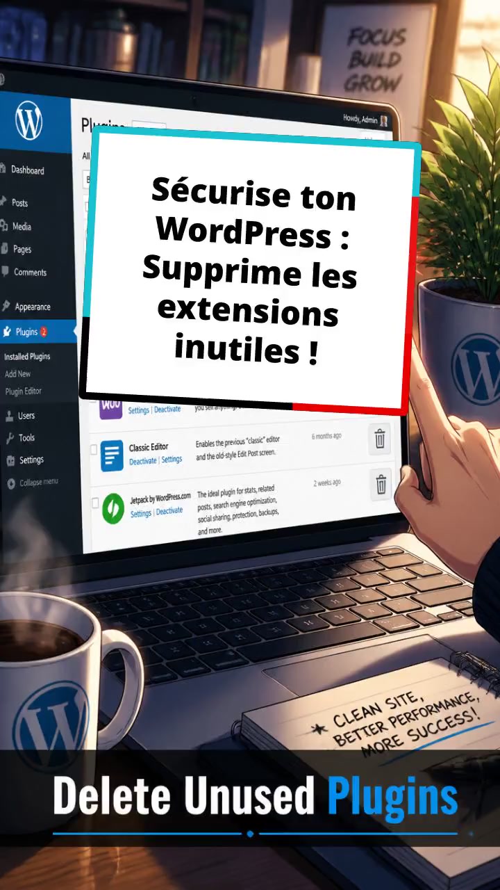 Sécurise ton WordPress : Supprime les extensions inutiles !