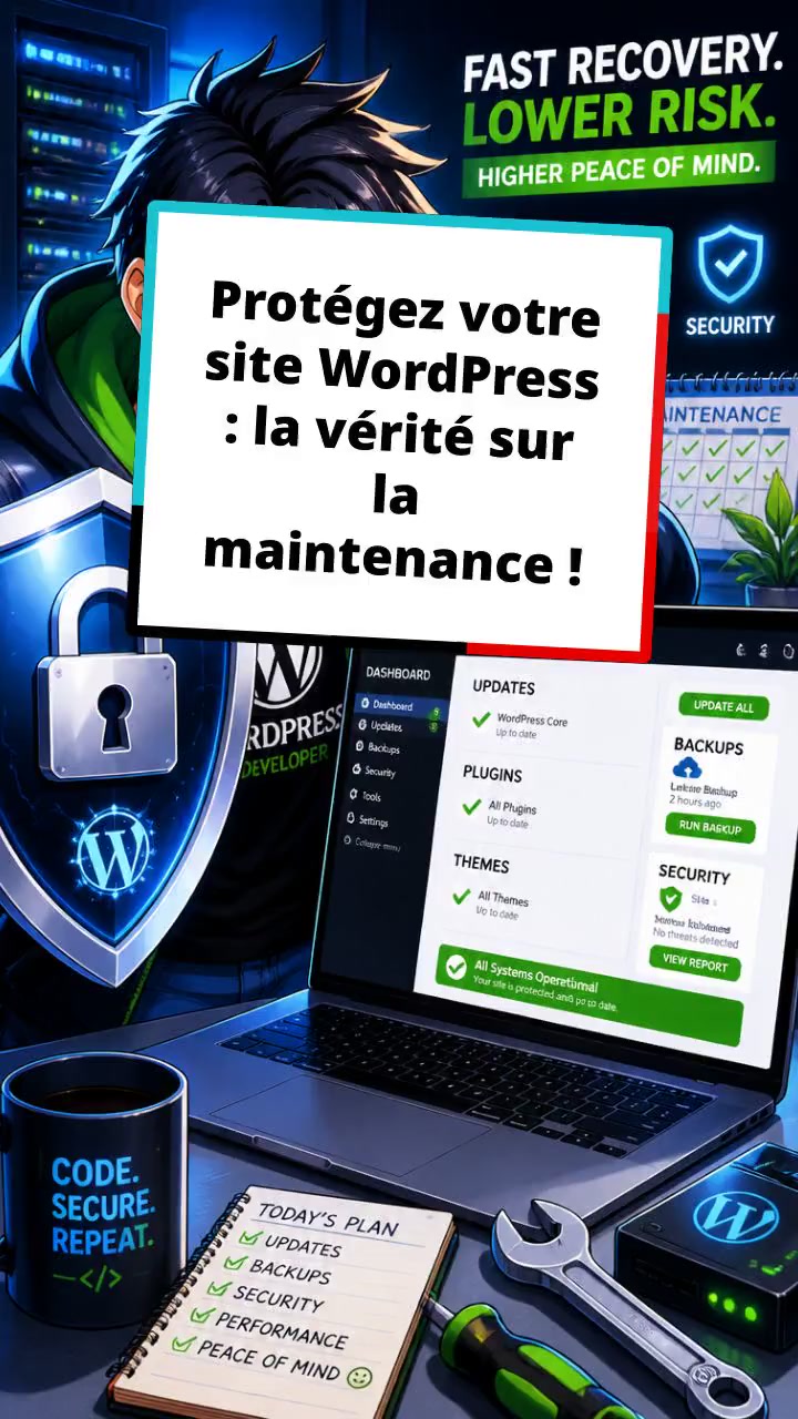 Protégez votre site WordPress : la vérité sur la maintenance !