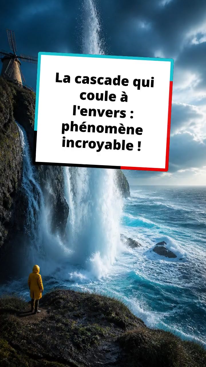 La cascade qui coule à l'envers : phénomène incroyable !