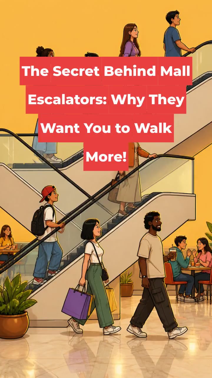 The Secret Behind Mall Escalators: Why They Want You to Walk More!