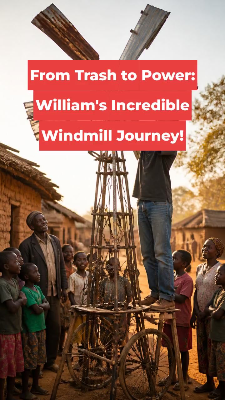 From Trash to Power: William's Incredible Windmill Journey!
