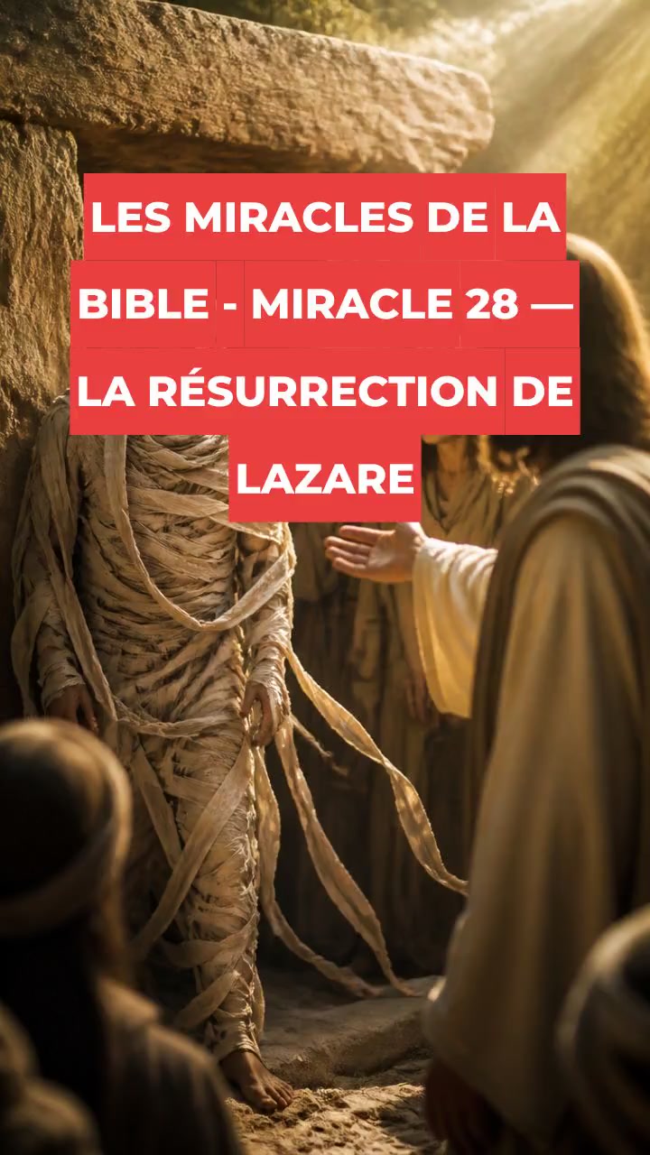 LES MIRACLES DE LA BIBLE - MIRACLE 28 — LA RÉSURRECTION DE LAZARE