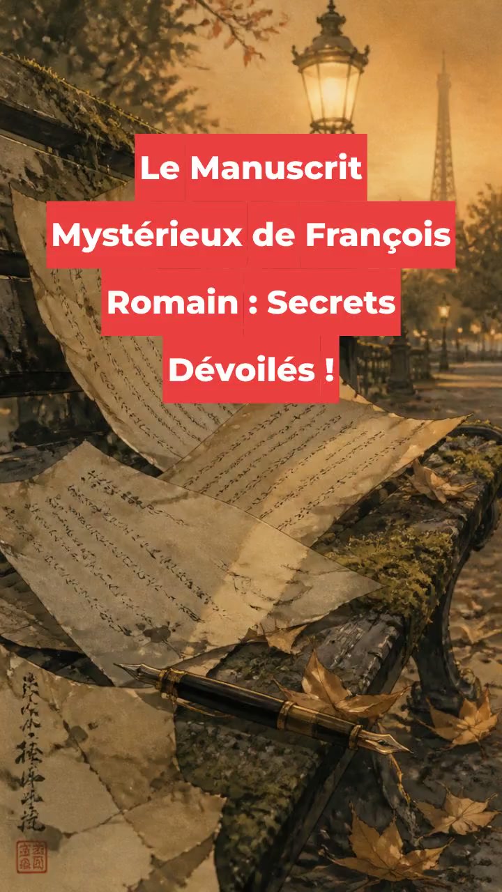 Le Manuscrit Mystérieux de François Romain : Secrets Dévoilés !