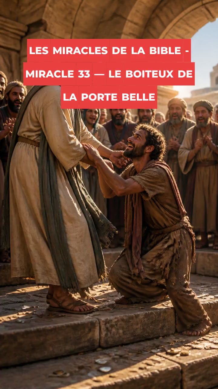 LES MIRACLES DE LA BIBLE - MIRACLE 33 — LE BOITEUX DE LA PORTE BELLE