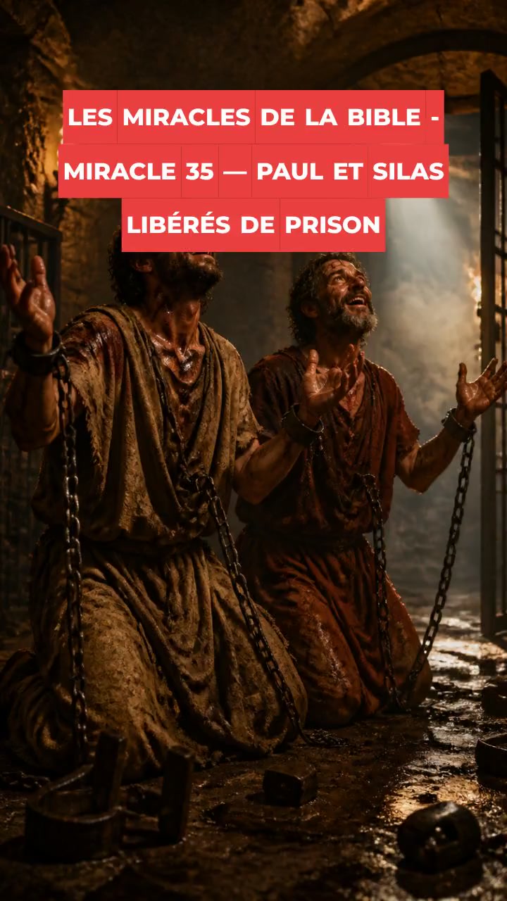 LES MIRACLES DE LA BIBLE - MIRACLE 35 — PAUL ET SILAS LIBÉRÉS DE PRISON
