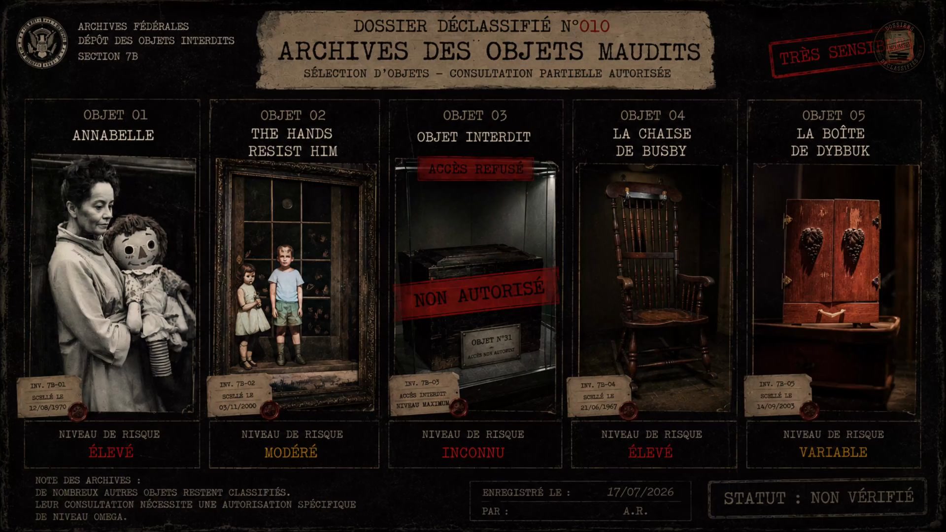 Mystères et objets maudits : la vérité révélée !