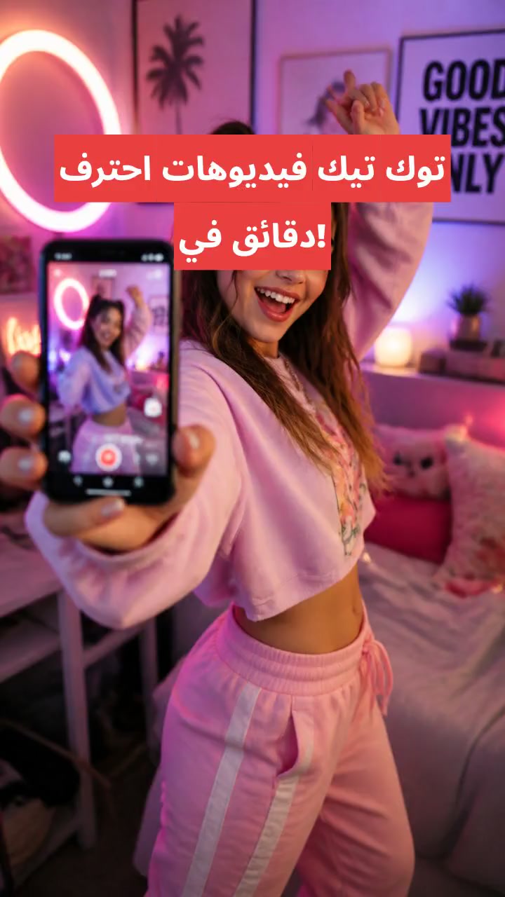 احترف فيديوهات تيك توك في دقائق!