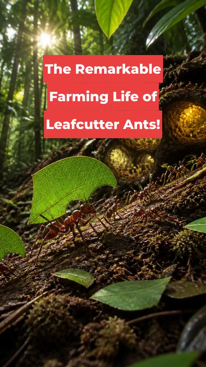 The Remarkable Farming Life of Leafcutter Ants!