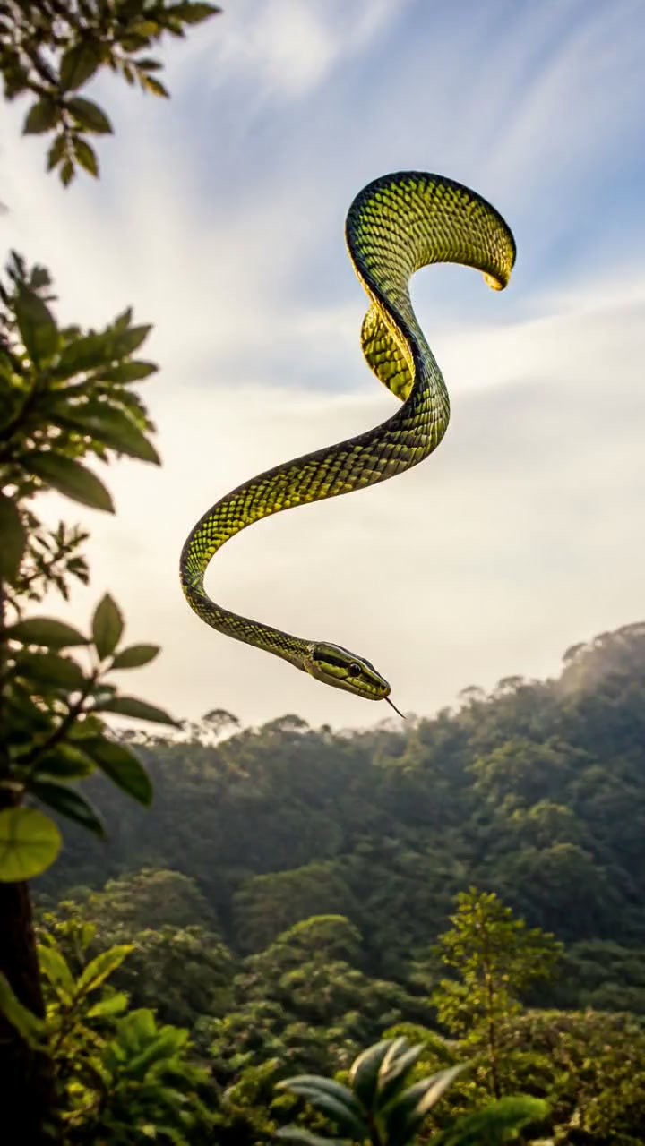 The Amazing Flying Snake: Nature's Marvel!