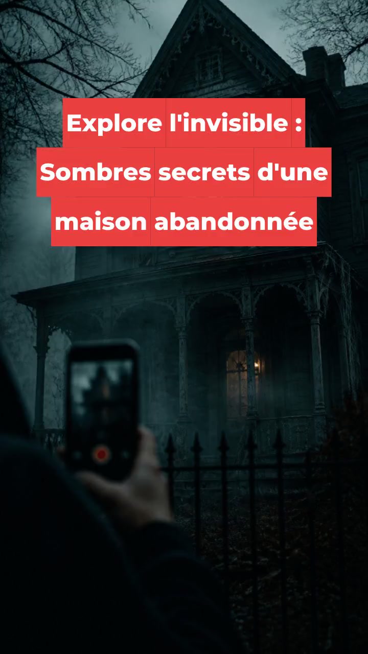 Explore l'invisible : Sombres secrets d'une maison abandonnée