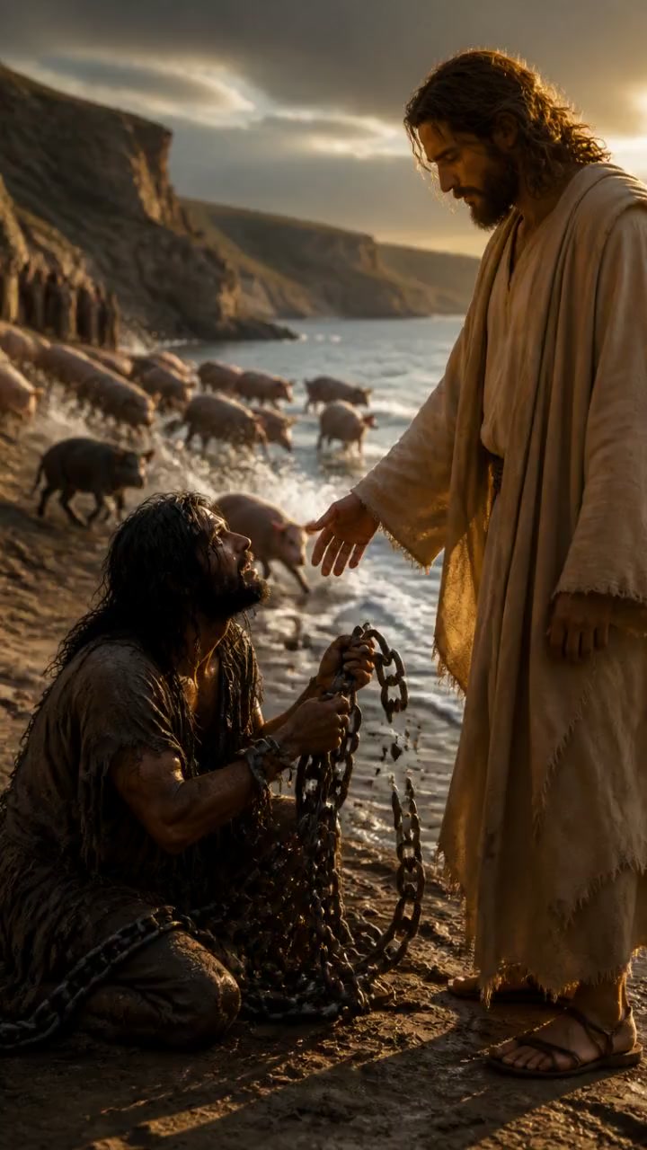 Libération divine : Quand Jésus affronte les ténèbres