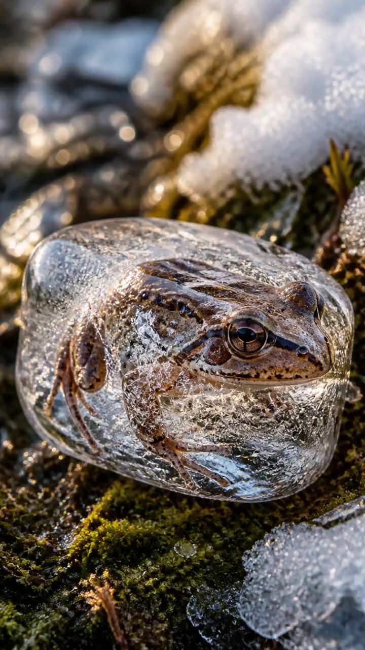 This Frog Freezes Solid Every Winter!