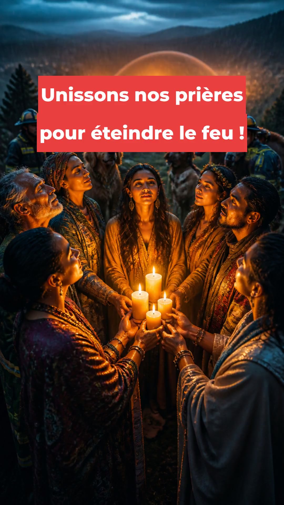 Unissons nos prières pour éteindre le feu !