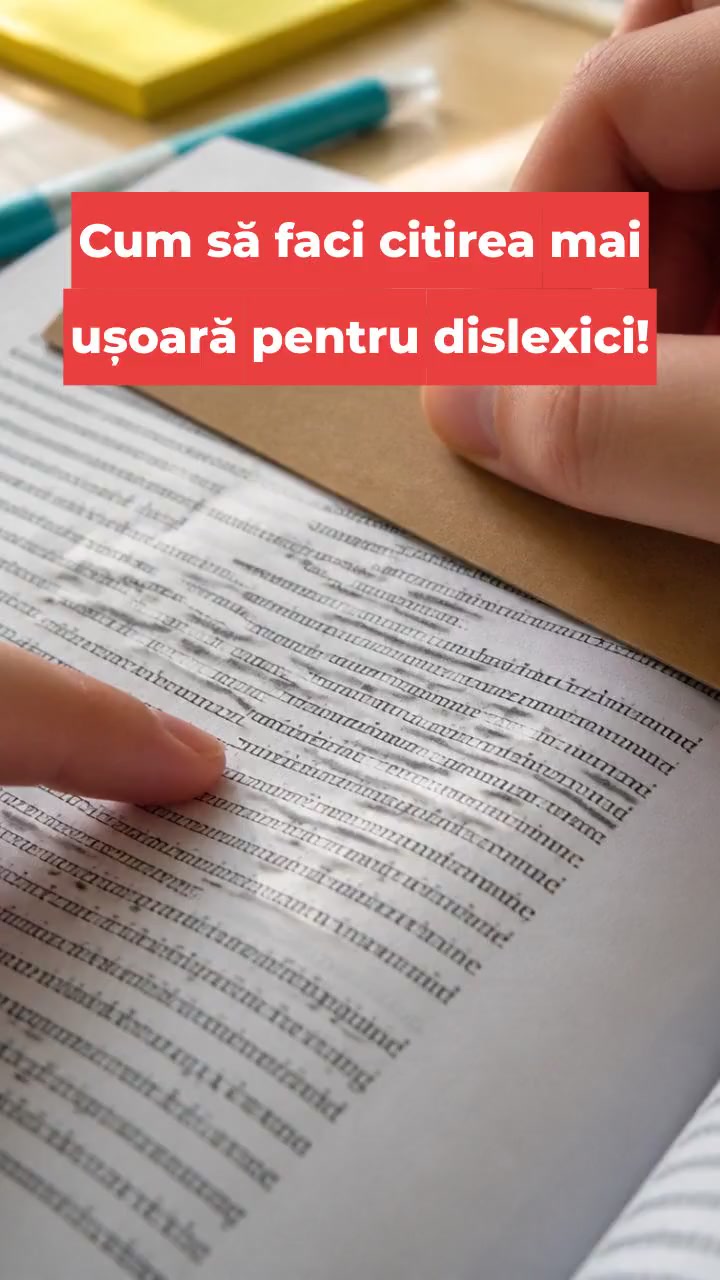 Cum să faci citirea mai ușoară pentru dislexici!
