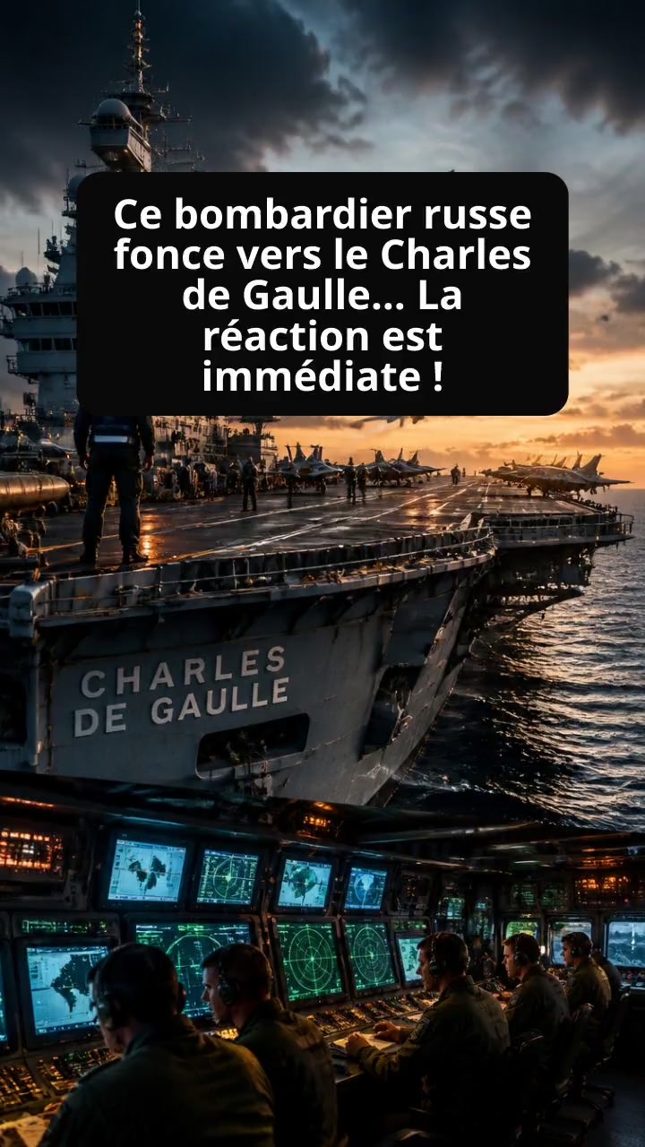  Ce bombardier russe fonce vers le Charles de Gaulle… La réaction est immédiate !