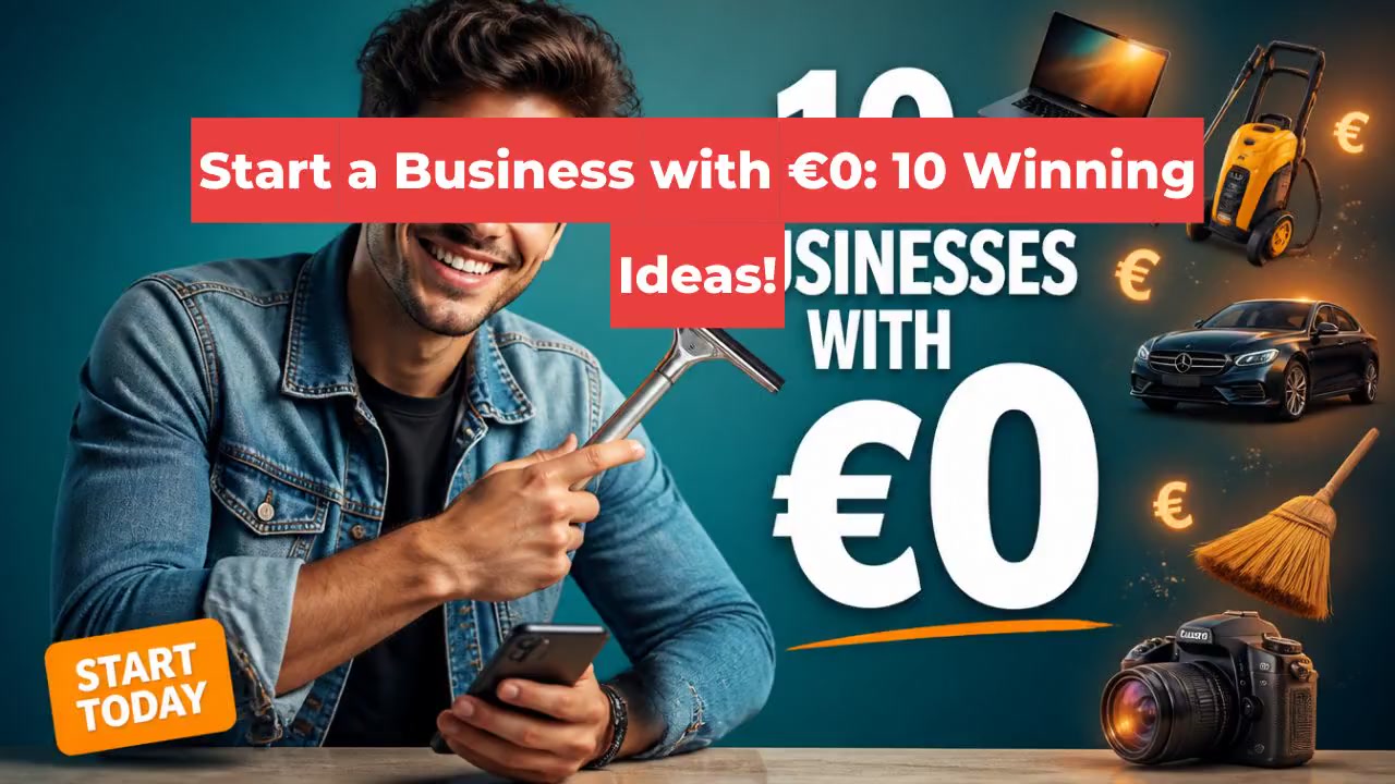 Start a Business with €0: 10 Winning Ideas!
