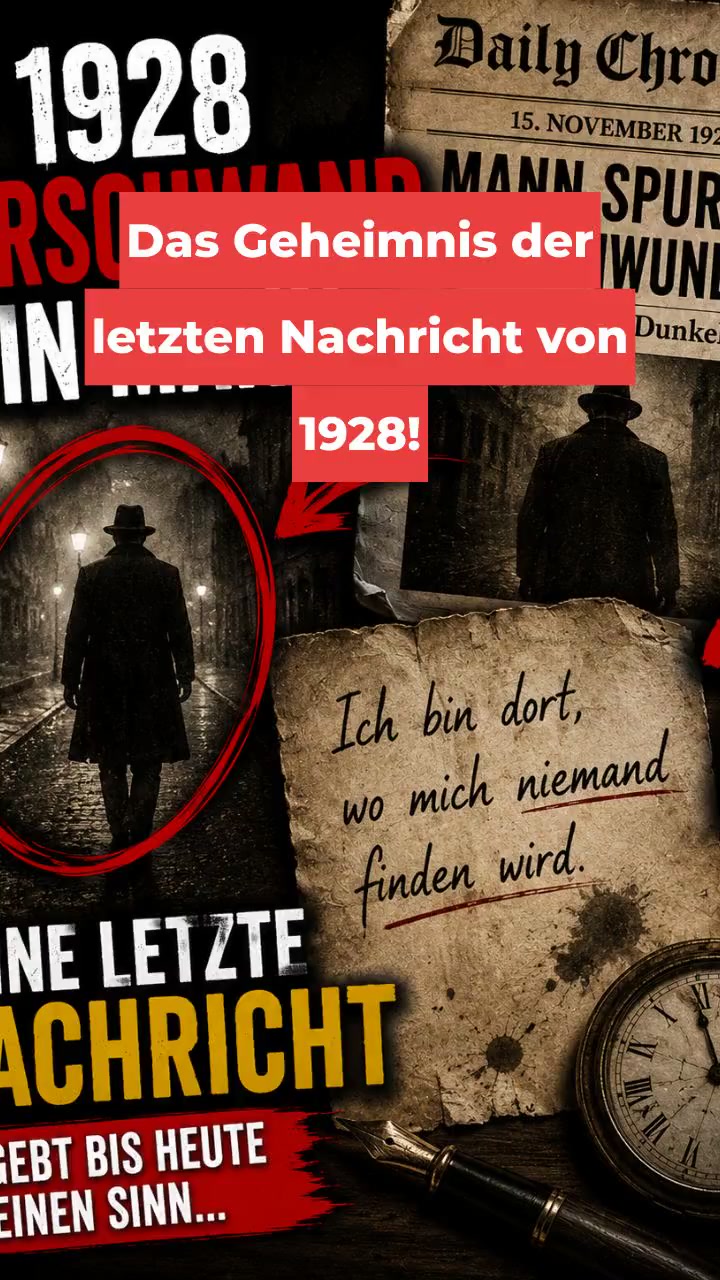 Das Geheimnis der letzten Nachricht von 1928!