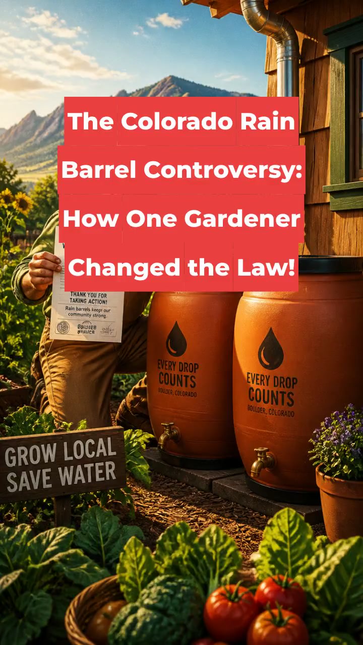 The Colorado Rain Barrel Controversy: How One Gardener Changed the Law!