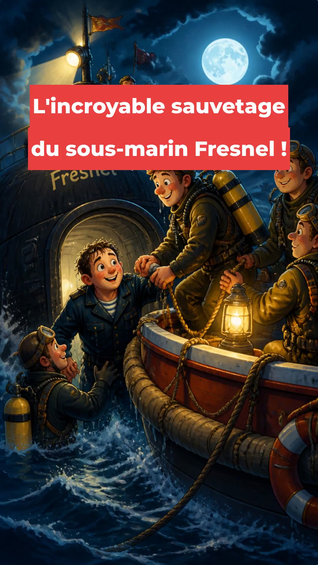 L'incroyable sauvetage du sous-marin Fresnel !