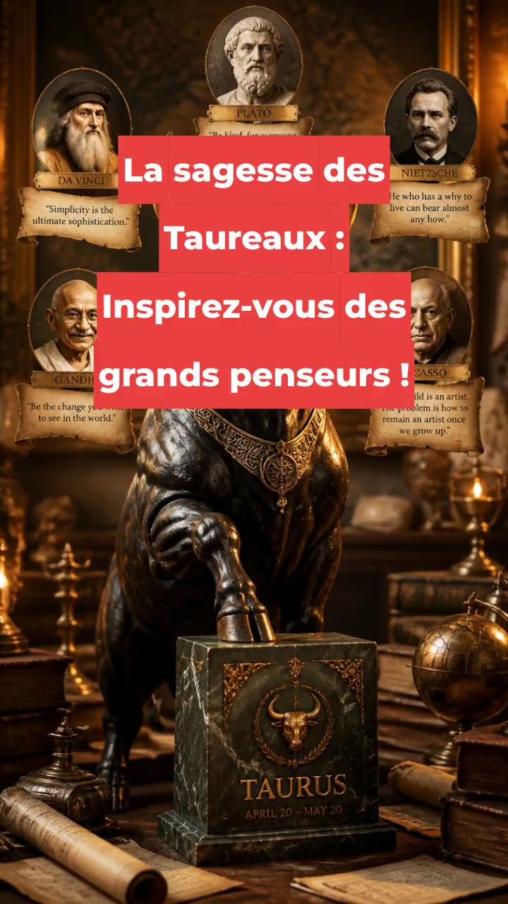 La sagesse des Taureaux : Inspirez-vous des grands penseurs !