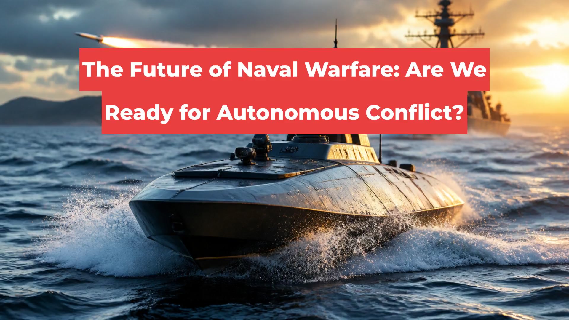 The Future of Naval Warfare: Are We Ready for Autonomous Conflict?
