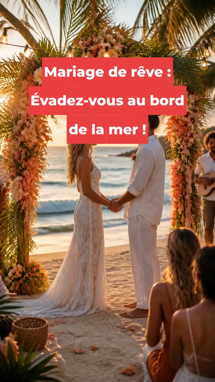 Mariage de rêve : Évadez-vous au bord de la mer !