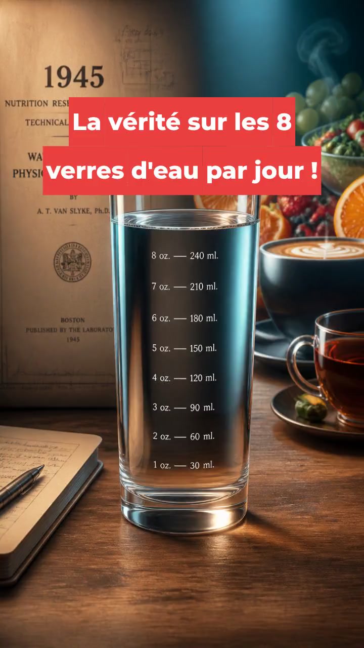 La vérité sur les 8 verres d'eau par jour !