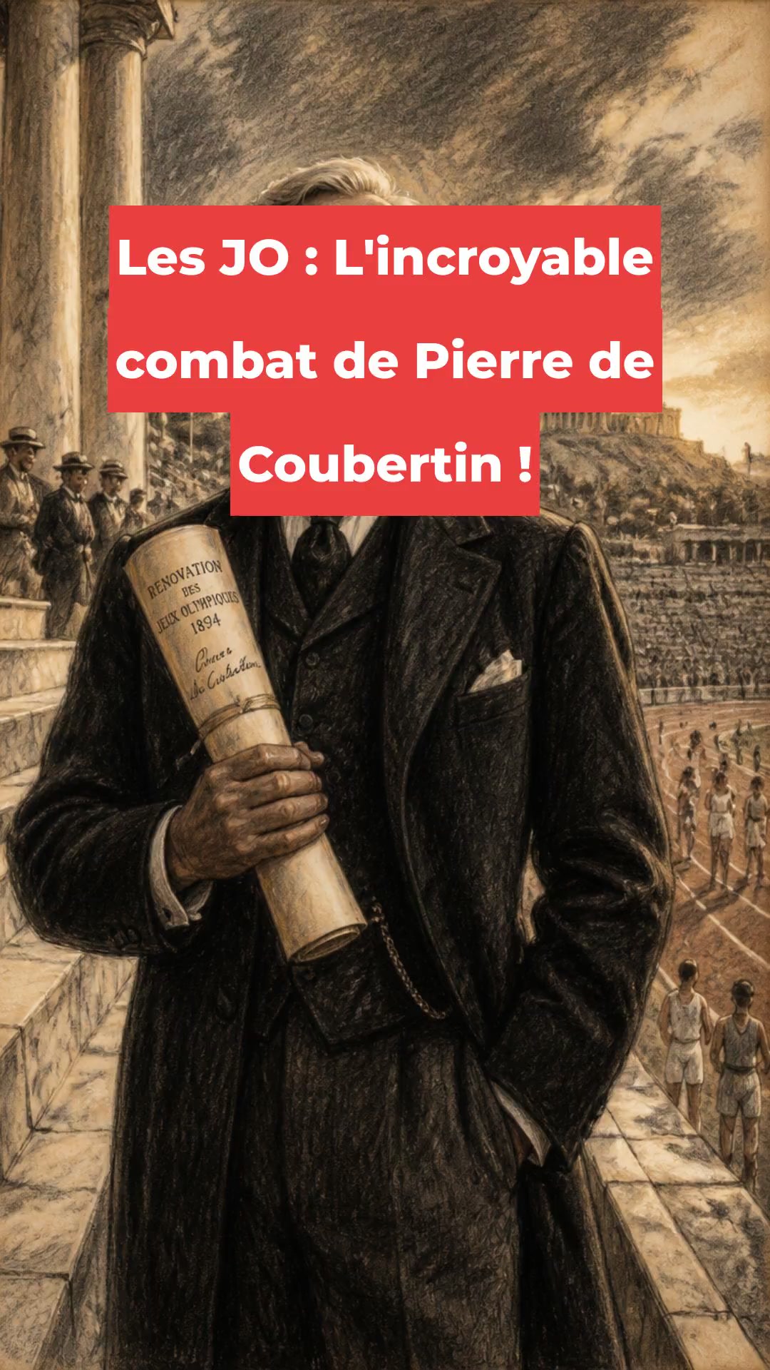 Les JO : L'incroyable combat de Pierre de Coubertin !