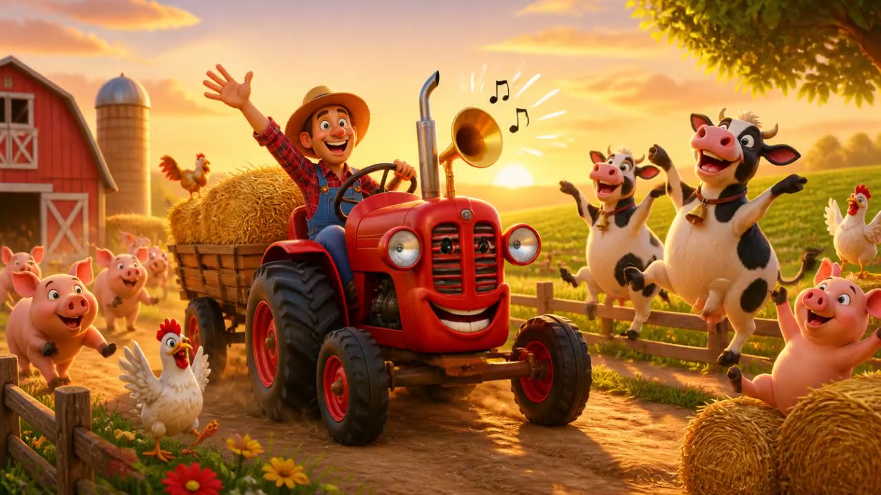 Le petit tracteur : Une aventure joyeuse à la ferme !