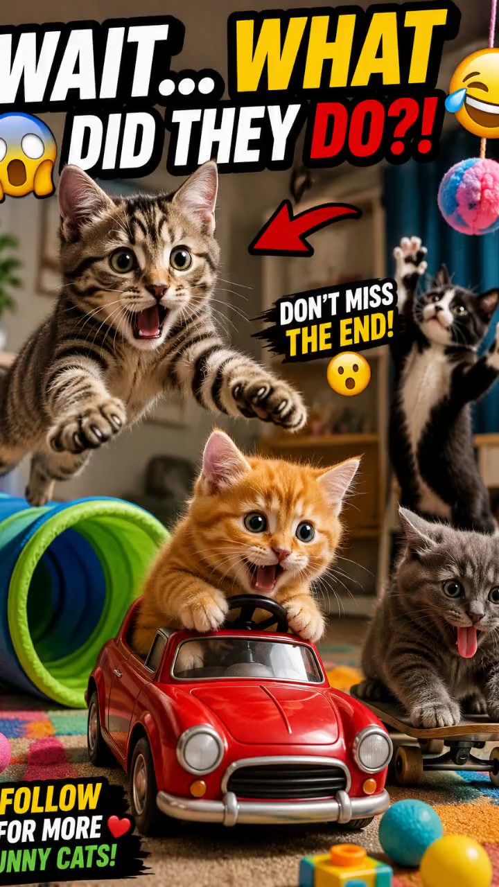 The Tiny Titan: A Kitten's Playground Adventure!