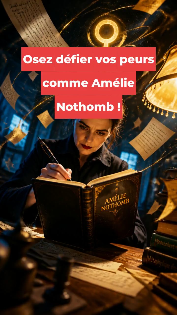 Osez défier vos peurs comme Amélie Nothomb !