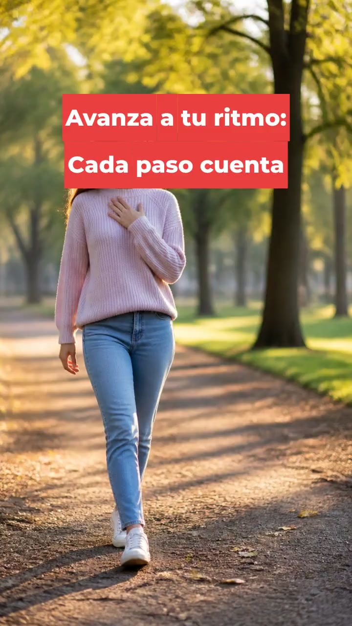 Avanza a tu ritmo: Cada paso cuenta