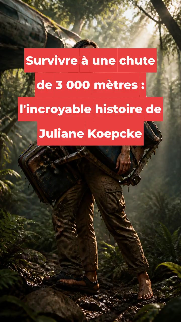 Survivre à une chute de 3 000 mètres : l'incroyable histoire de Juliane Koepcke
